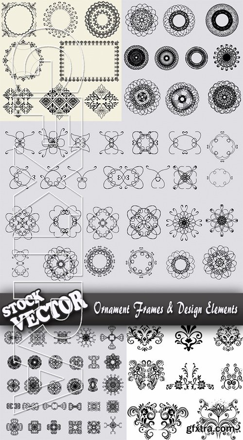 Stock Vector - Ornament Frames & Design Elements