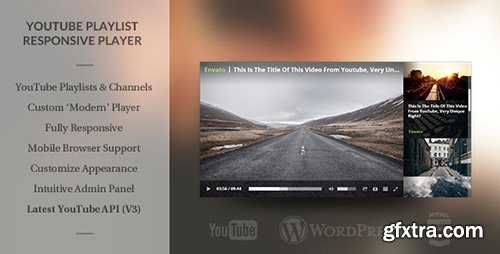 CodeCanyon - Wordpress Responsive Youtube Playlist Video Player v1.3.1