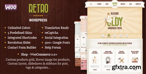 ThemeForest - Retro v3.7.1 - Premium Vintage WordPress Theme