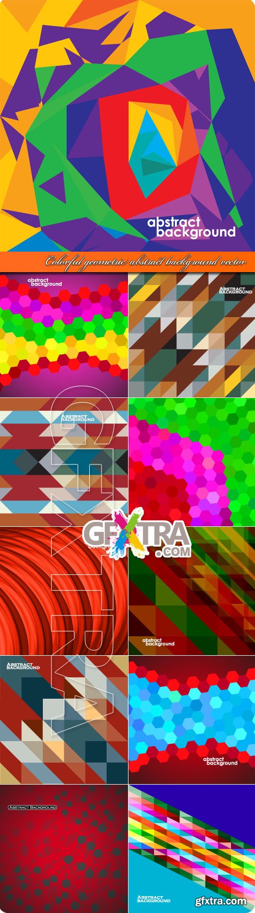 Colorful geometric abstract background vector