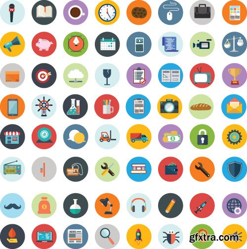 Templates flat design concept icons vector 29