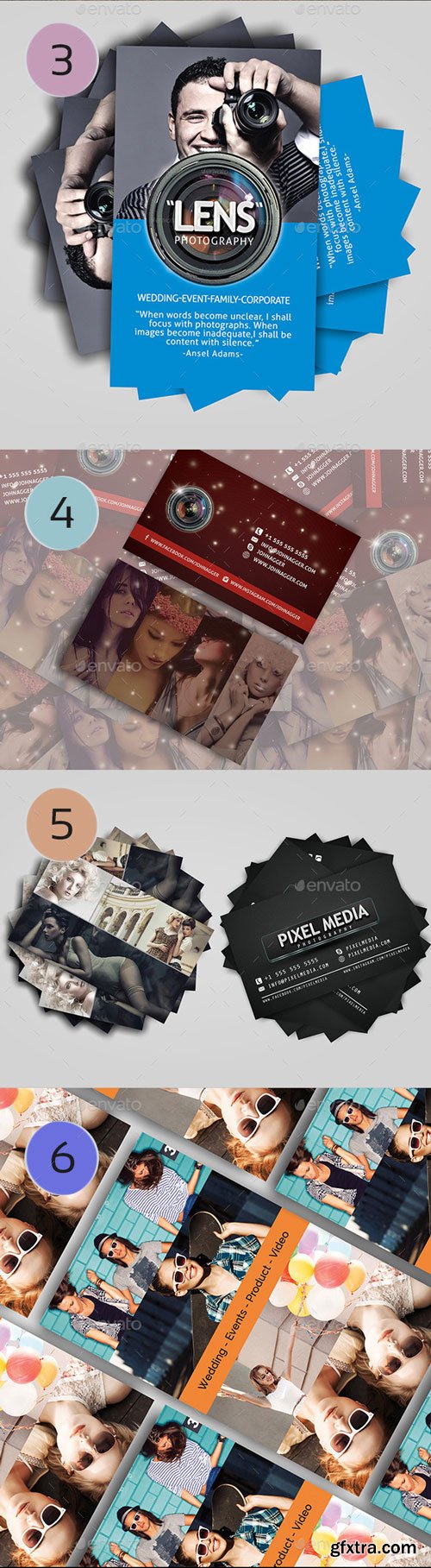 GraphicRiver - Photography Business Card Bundle