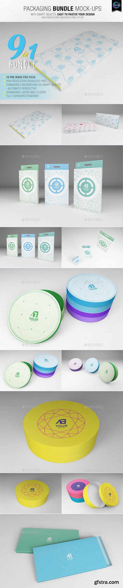 GraphicRiver - Packaging Bundle Mock-Ups