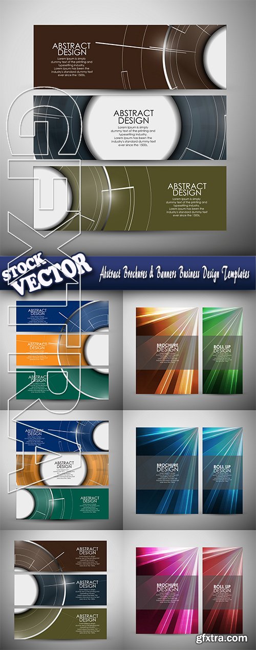 Stock Vector - Abstract Brochures & Banners Business Design Templates