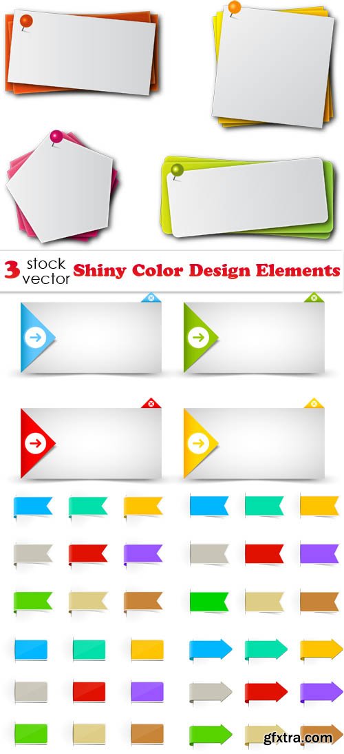 Vectors - Shiny Color Design Elements