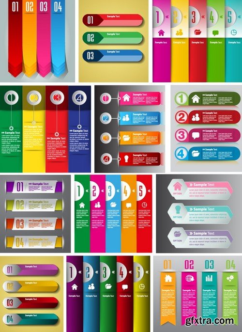 Stock Vectors - Mega Collection of colorful banners, 25xEPS