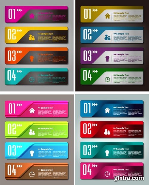 Stock Vectors - Mega Collection of colorful banners, 25xEPS