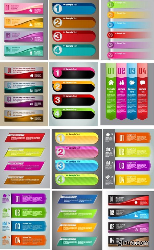 Stock Vectors - Mega Collection of colorful banners, 25xEPS