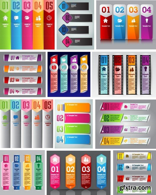 Stock Vectors - Mega Collection of colorful banners, 25xEPS