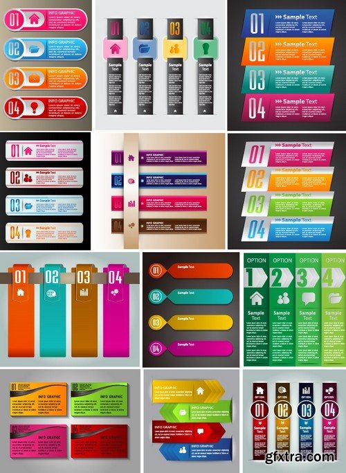 Stock Vectors - Mega Collection of colorful banners, 25xEPS