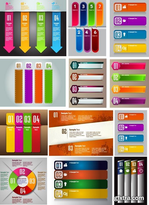 Stock Vectors - Mega Collection of colorful banners, 25xEPS