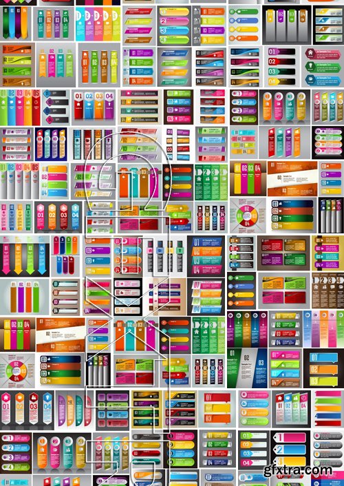 Stock Vectors - Mega Collection of colorful banners, 25xEPS