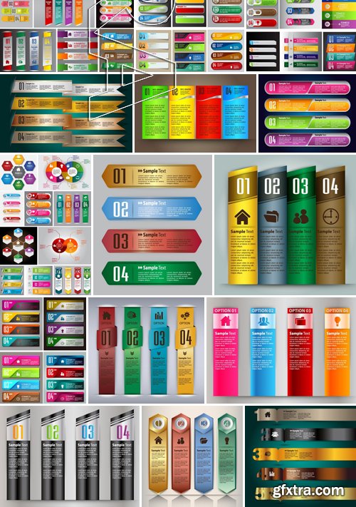 Stock Vectors - Mega Collection of colorful banners, 25xEPS