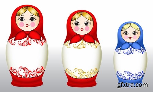 Russian matryoshka doll collection 25 Eps