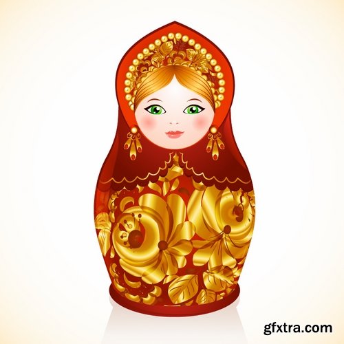 Russian matryoshka doll collection 25 Eps