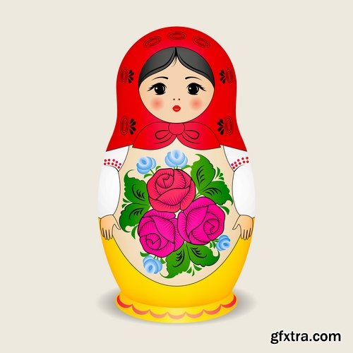 Russian matryoshka doll collection 25 Eps