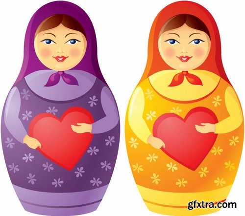 Russian matryoshka doll collection 25 Eps