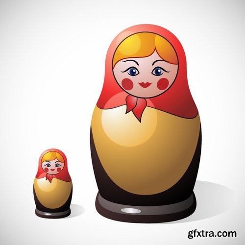 Russian matryoshka doll collection 25 Eps