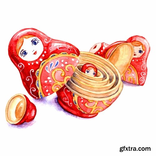 Russian matryoshka doll collection 25 Eps