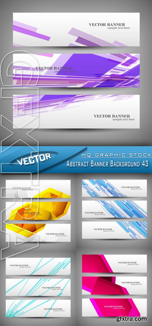 Stock Vector - Abstract Banner Background 43