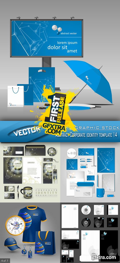 Stock Vector - Abstract Corporate identity template 14