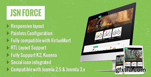 ThemeForest - JSN Force v1.0.2 - Responsive Joomla E-Commerce Template