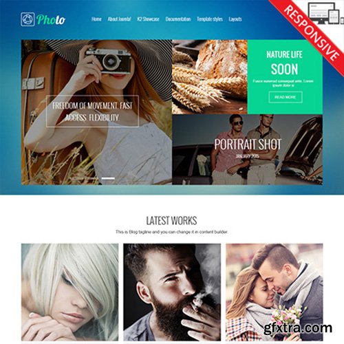 VTem - VT Photographer v1.0 - Creative Joomla 3.x Template