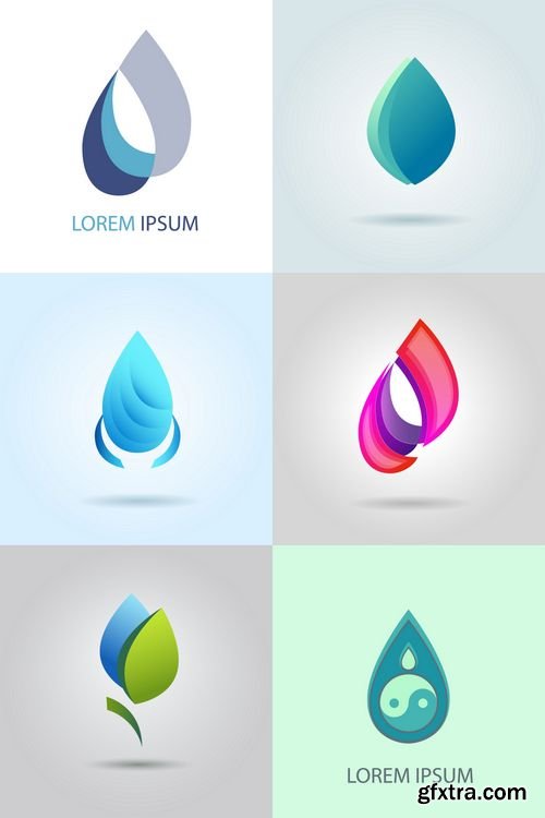 Vector - Water Drop Logo Design