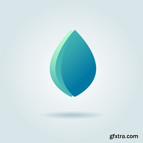 Vector - Water Drop Logo Design