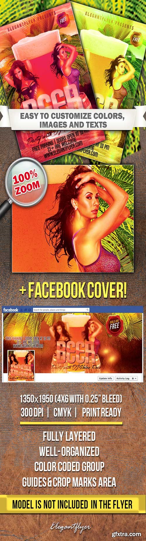 Beer Party PSD Flyer Templates + FB Cover