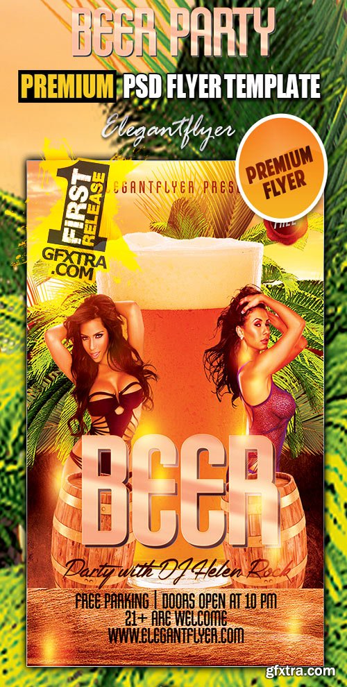 Beer Party PSD Flyer Templates + FB Cover