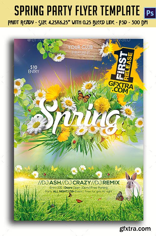 Spring Party Flyer - GraphicRiver 10761333