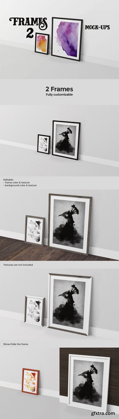 2 Presentation Frames PSD Mock ups