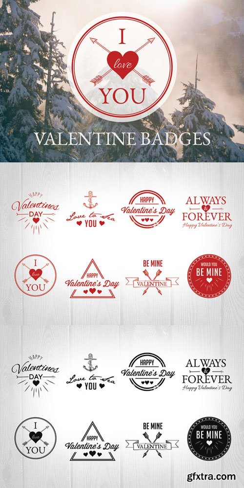 Valentine Badges - CM 169790