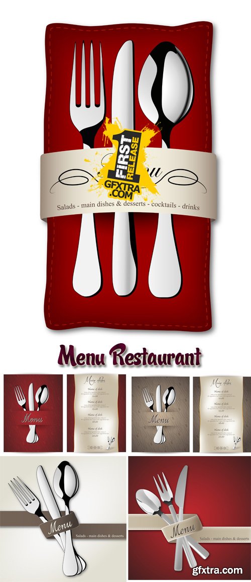 Stock vector Menu Restaurant