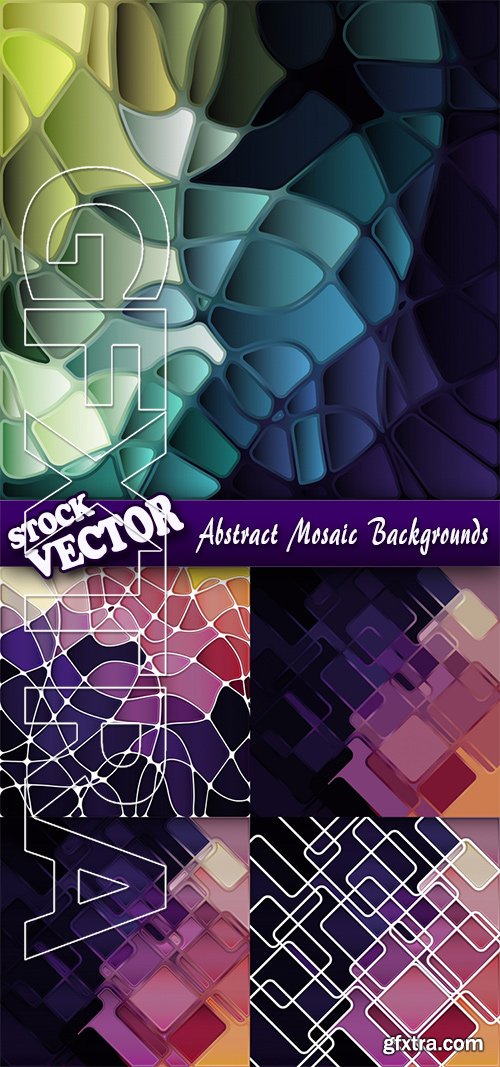 Stock Vector - Abstract Mosaic Backgrounds