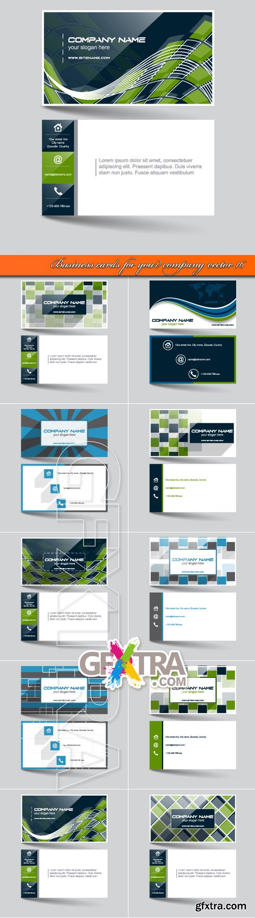 Business cards for your company vector 16