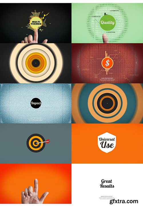 Videohive Touch Logo Pack - Flat Interactive Media Reveals 10654045