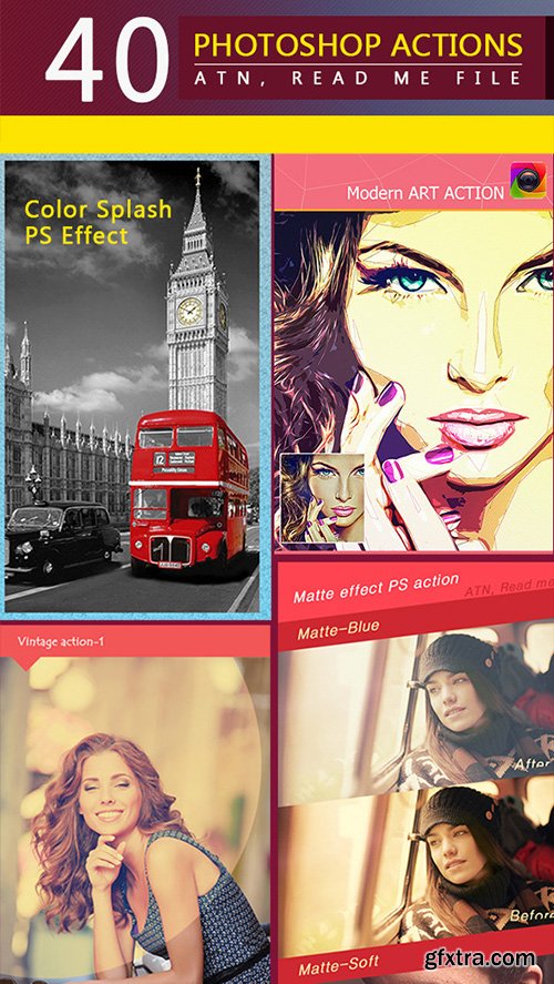 GraphicRiver 88 PS Actions Set 10762563