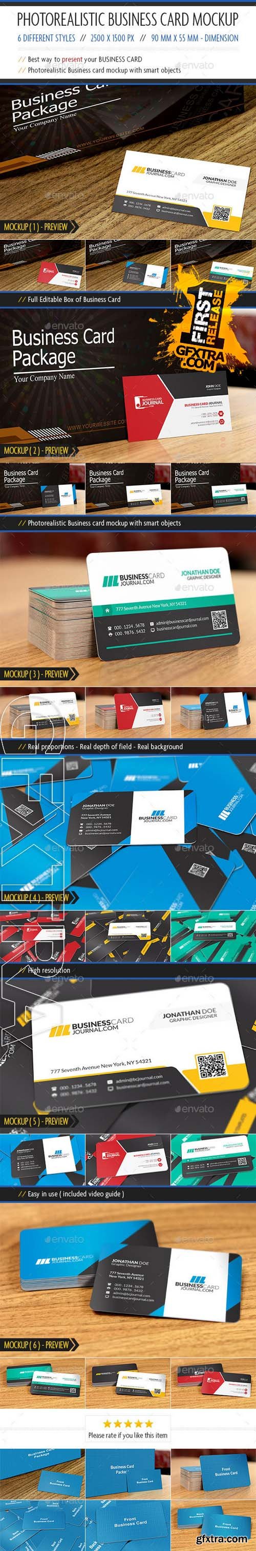 Photorealistic Business Card Mockup - GraphicRiver 10685263