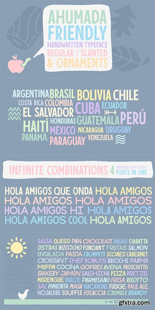 RNS Ahumada Font Family 3 Fonts $27