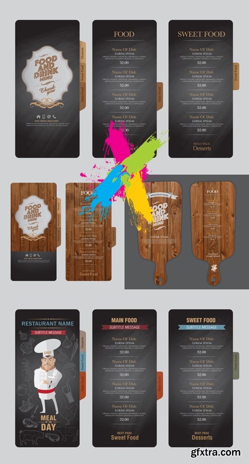 Food & Drink Menu Vector