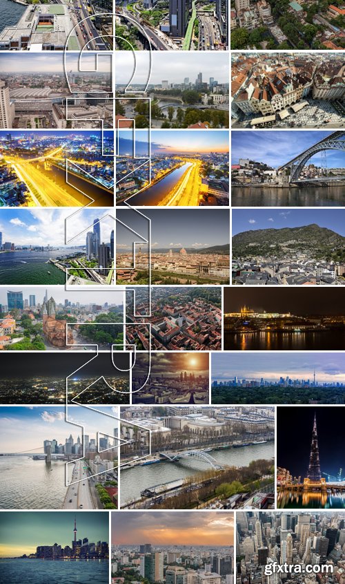 Stock Photos - World Cities 24, 25xJPG