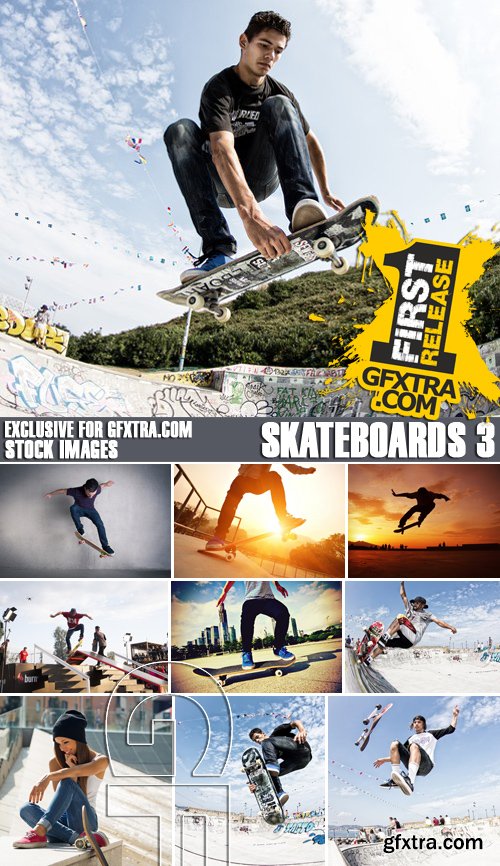 Stock Photos - Skateboards 3, 25xJPG