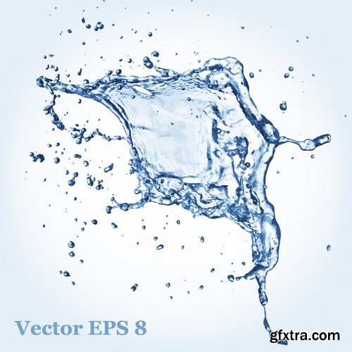 Stock Vectors - Water splash 2, 25xEPS