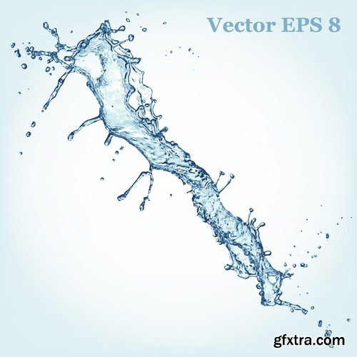 Stock Vectors - Water splash 2, 25xEPS