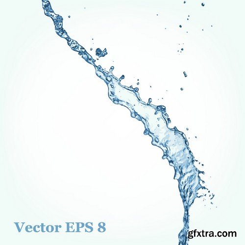 Stock Vectors - Water splash 2, 25xEPS