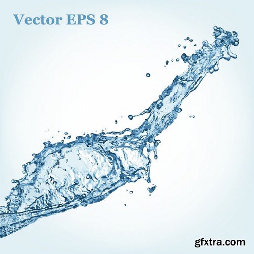 Stock Vectors - Water splash 2, 25xEPS