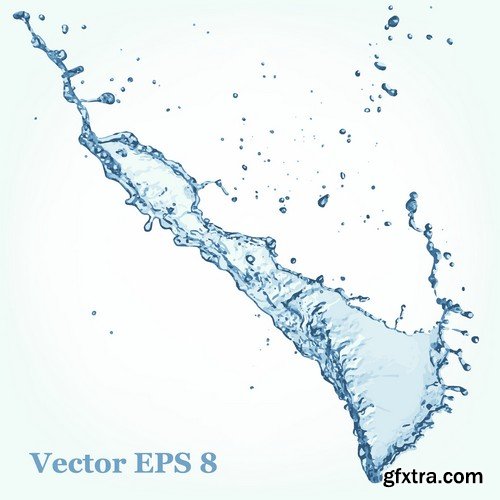 Stock Vectors - Water splash 2, 25xEPS