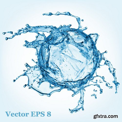 Stock Vectors - Water splash 2, 25xEPS